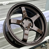 Jantes forgées sur mesure 17-24 pouces pour Toyota Supra Nissan GTR, finition brun brillant, 5 branches, alliage 6061-T6, multi ET Offset
