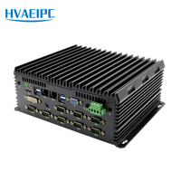 Nuevo Mini PC Industrial sin Ventilador HW-C576, Intel I3/I5/I7 Octa Core, SSD, 32GB DDR4 RAM, Doble LAN, Gráficos HD, Auto Power Watchdog