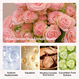 Crème pour les <span class=keywords><strong>yeux</strong></span> à l'<span class=keywords><strong>eau</strong></span> <span class=keywords><strong>de</strong></span> <span class=keywords><strong>rose</strong></span> OEM/ODM, concombre, acide hyaluronique, sans paraben, hydratante, anti-rides, anti-poches, élimination des cernes - Product Image 3