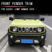 Cache-phare noir mat en ABS pour Suzuki Jimny JC74 Nomade JB74 2025 – Accessoire de modification extérieure dédié