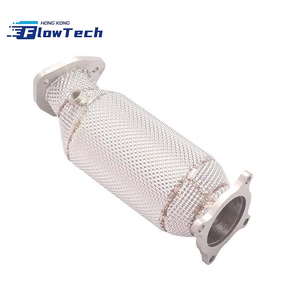 ท่อลงตรงสแตนเลส T304 พร้อมแผ่นกันความร้อนสำหรับ Audi A4 A5 Q5 Macan B9 2.0T - Product Image 6