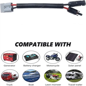 Conjunto de Cabos PV de 2 Vias com Conectores MC4 - Chicote de Fios PV - Product Image 3