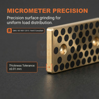 Plaques de glissement en bronze graphite autolubrifiantes personnalisées pour moules d'injection