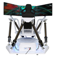 Simulateur de conduite automobile VR 9D/3Dof/6Dof de haute technologie pour intérieur, machine de jeu de course 4D, équipement métallique pour centres commerciaux