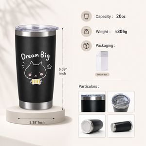 Vaso Térmico de Acero Inoxidable con Aislamiento al Vacío, Diseño Personalizado con Arte Animal, para Viajes, Auto, Oficina, Aire Libre, Ecológico, para Bebidas Frías y Calientes - Product Image 5