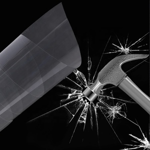 स्पष्ट खिड़की फिल्म पारदर्शी/काले सुरक्षा ग्लास पन्नी 2mil 4mil 8mil 12mil सुरक्षा खिड़की फिल्म - Product Image 2