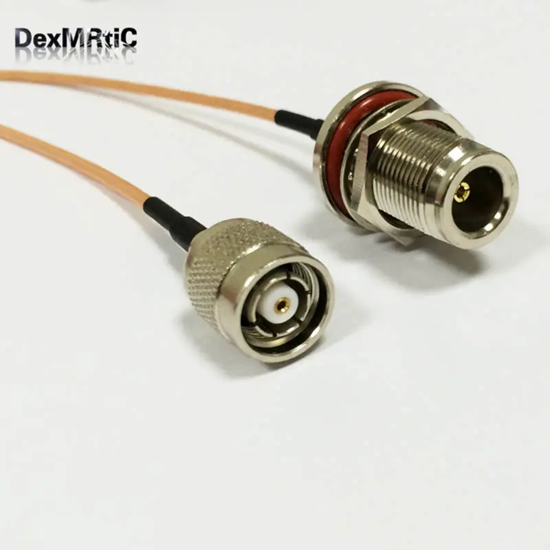 wireless modem cable RP TNC Male plug Switch N type Female bulkhead Pigtail Cable RG316 Wholesale Fast Ship 15CM 6"