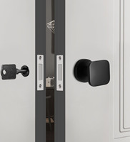 Serrure de porte invisible, côté unique, cachée, serrure de porte secrète pour pièce secrète, avec petit trou de serrure miniature, serrure à canal