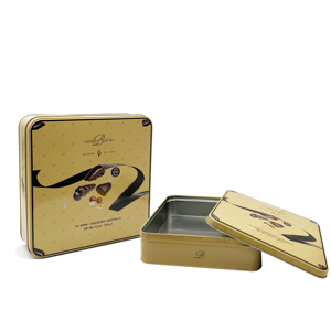 Manufactory direct custom tin boxes chocolate cookie candy metal packaging tin box tin containers
