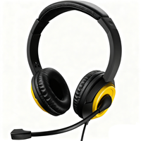 Casque de jeu filaire à bas prix, accessoire pour téléphone, écouteurs musicaux avec microphone