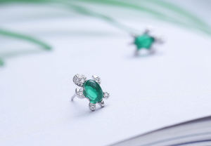 <span class=keywords><strong>Orecchini</strong></span> a Perno a Forma di Tartaruga in <span class=keywords><strong>Argento</strong></span> Sterling <span class=keywords><strong>925</strong></span> per Donna, Regalo per Ragazze, Gioielli in <span class=keywords><strong>Argento</strong></span> Sterling 2021 - Product Image 4