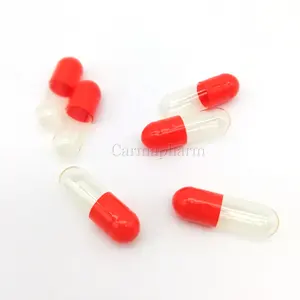 Capsules vides Scarlet, capsules vides en matière gélatineuse de taille 2, capsule de pharmacie rouge