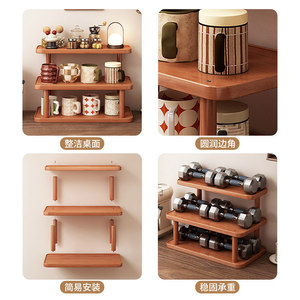 ชั้นวางของบนเคาน์เตอร์ไม้ไผ่นาน 2 ชั้น สำหรับจัดระเบียบแก้วน้ำ ชุดน้ำชา และของใช้สำนักงาน - Product Image 4