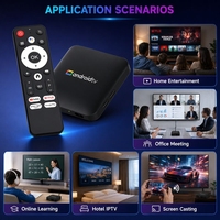 H96Max S905L3 Quad Core Android 14 4K Smart Streaming TV Box 2GB 16GB 2.4G/5GHz WiFi Grosir