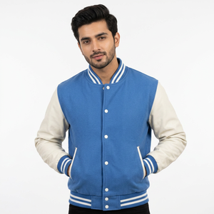 Chaqueta de Béisbol Varsity Lettermen 100% Calidad Premium, Lana de Primera Calidad, Invierno, Transpirable, Forro de Piel de Oveja, Tallas S-XL Disponibles - Product Image 1