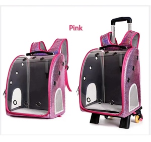 Multi-fungsi Portable Pet pembawa tas & ransel untuk burung kucing anjing dengan roda yang dapat dilepas kereta bayi - Product Image 2
