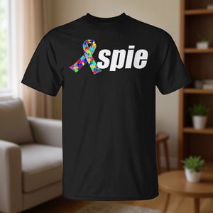 T-Shirt Aspie a Maniche Corte con Collo Rotondo Unisex per Adulti, Abbigliamento Promozionale con Stampa Serigrafica - Product Image 2