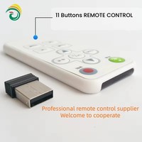 Control Remoto Infrarrojo Inteligente para TV, 11 Botones, Blanco, Personalizado, OEM/ODM de Fábrica, Transmisor LED para Hogar Inteligente con Batería CR2025, Plástico ABS