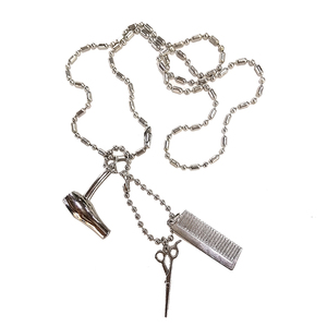 Collar con <span class=keywords><strong>Luz</strong></span> LED 3D de Barbería BARBERMAX, Colgante con Logotipo de Peluquero, Juego de Joyería para Barberos, Diferentes Tamaños - Product Image 5