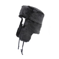 Gorro Ruso Ushanka Personalizado R1, Transpirable, de Piel, Estilo Aviador de la Unión Soviética para Invierno, Gorro Supplex para Viajes