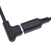 Kabel Pengisian Cepat Tipe-C Male Female 90 Derajat OEM Pabrik Sumber, Konduktor Tembaga Murni, Selubung PVC, untuk Ponsel Reverse