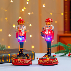 New cross-border musical rotating nut soldier welcoming ornament, <b>Christmas</b> decoration, furniture ornament, <b>Christmas</b> gift - Product Image 1