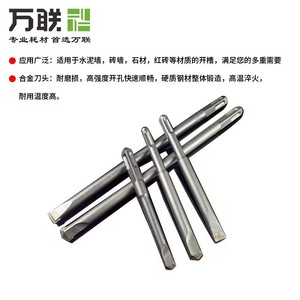 Wanlian Jinzao Flat <b>Drill</b> <b>Bit</b> 12 Mm 500 Mm SDS Plus For Concrete Brick Wall Grooving - Product Image 4