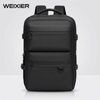 Sac à dos pour ordinateur portable imperméable et durable avec protection pour écran de 15,6 pouces, capacité de 20 à 39 L, fermeture à glissière, pour usage professionnel et bureautique