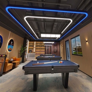 Tùy Chỉnh Billiard Bảng Hồ Bơi Treo Chiếu Sáng Hệ Thống Treo <span class=keywords><strong>LED</strong></span> Tuyến Tính Ánh Sáng Hình Chữ Nhật Đèn Mặt Dây Chuyền Cho Thay Đổi Độ Sáng Văn Phòng - Product Image 5