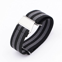 LAIHE Correa De Reloj elastisches Fallschirmseil Sportgewebe 20mm 22mm Nylonuhrband Uhrenarmband