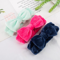 Nouveau Joli Bandeau en Velours Couleur Unie pour Filles, Nœud Doux et Protecteur pour Cheveux d'Enfants