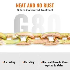 G80 Nhiệm Vụ Nặng Nề Vận Chuyển Chất Kết Dính Chuỗi-5/16 "X 20ft, 4900lbs Tải An Toàn Với Clevis Lấy Móc Cho Kéo Tie Xuống - Product Image 6