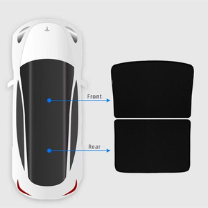 <span class=keywords><strong>Pare</strong></span>-<span class=keywords><strong>soleil</strong></span> de toit en verre avant et arrière, isolation thermique, demi-couverture, <span class=keywords><strong>pare</strong></span>-<span class=keywords><strong>soleil</strong></span> de toit, adapté à la <span class=keywords><strong>Tesla</strong></span> <span class=keywords><strong>Model</strong></span> <span class=keywords><strong>3</strong></span> - Product Image 1