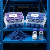 WV Ghk-Cu Pureté 99% Peptide de Cuivre Réparateur Lumière Bleue, Matière Première Cosmétique pour Produits Capillaires et Soins de la Peau
