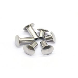 Rivets semi-tubulaires en acier inoxydable, tailles personnalisables, norme ISO, finition brillante, marque Saitong, pour quincaillerie de meubles et de portes - Product Image 6