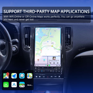 Autoradio Android 13,6 pouces pour Infiniti G25 G37 G35 Q40 Q60 2007-2015 Lecteur multimédia Carplay Navigation GPS Écran tactile - Product Image 5