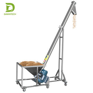 Transportador de tornillo de acero inoxidable para polvo, gránulos, granos, especias, tolva inclinada industrial vertical - Product Image 3