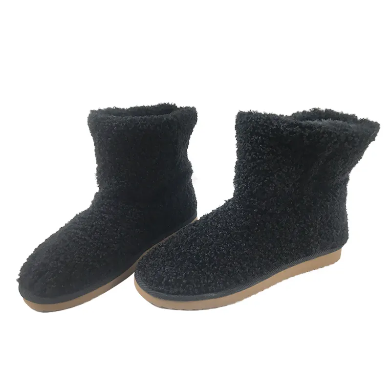 Niños Hightop zapatos botas fabricantes China cálido negro largo invierno barato botas de goma para niños