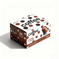 Boîtes à dosettes de café personnalisées Emballage en papier pour capsules et dosettes de café Matériau recyclable Impression personnalisée pour marque privée
