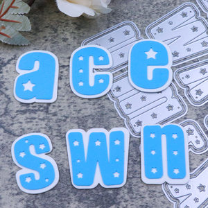 Nouvelles Matrices de Découpe Métalliques Exclusives pour l'<span class=keywords><strong>Alphabet</strong></span> (26 Lettres Minuscules) – Idéales pour Créer des Motifs, des Découpes et des Pochoirs en Relief pour le Scrapbooking DIY - Product Image 3