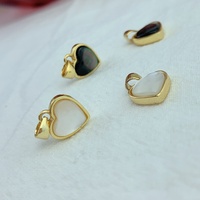 En gros Personnalisé Métal Vadrouille Perle Coquillage Coeur Pendentifs Charmes pour La Fabrication De Bijoux Bracelet Collier