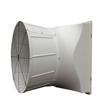 Ventilateur FRP à entraînement direct, faible bruit, haut débit d'air, pour usine de traitement des eaux usées, atelier de placage, atelier de ventilation