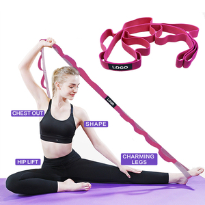Sangle de Yoga Multi-Boucles en Tissu pour l'Entraînement de la Flexibilité, Idéale pour le Pilates, la Danse, la Maison et la Salle de Sport - Product Image 4