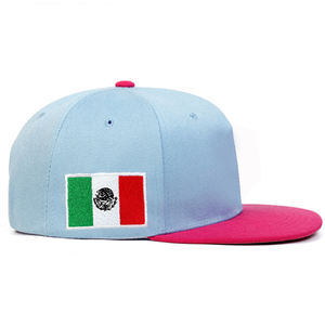 Özel Logo nakış baskı düz şapka çoklu stilleri düz boş meksika Snapback kapaklar erkekler için donatılmış beyzbol şapkası - Product Image 3