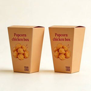 Factory Wholesale Food <b>Box</b> Takeout Packaging <b>Box</b> Chicken Chops Fried Go <b>Burger</b> Folders Custom French Fries Catering Container - Product Image 3