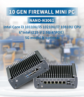 Dispositivo de Firewall RAID 0/1 con Tel 10th Core, 6 Puertos LAN de 2.5G, Mini PC Sin Ventilador, RAM M.2 SATA NVMe, TPM 2.0, Router VPN, Gateway de Red