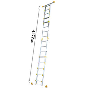 Échelle combinée 4 en 1 en aluminium de style Little Giant, échelle télescopique robuste certifiée EN 131 avec barre stabilisatrice - Product Image 4