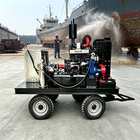 Nouvelle machine de nettoyage haute pression diesel, hydrojet, dégraissant à jet d'eau pour cabines de navires, coques marines, décapage des coquillages et des barnacles