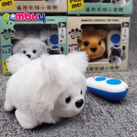 Ensemble de jouets en peluche télécommandés pour bébés, appareil télécommandé, marche à infrarouge, animaux, jouet mignon, nouveauté