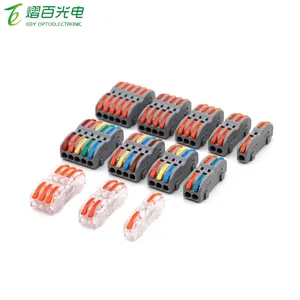 Wire Connector 222 3 4 5 Pin Splicing Terminal Blocks Led Strip Lighting Electric Quick Connectors Mini Conductor Rail Conector